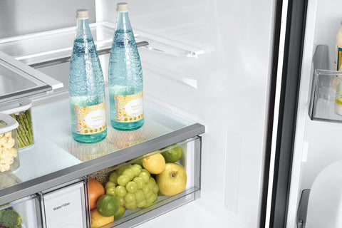 Samsung 36" 23 Cu. Ft. Bespoke Counter-Depth French-Door Refrigerator with AI Home Screen - RF90F29BECRAA