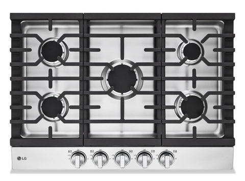 LG 30" 5-Element Gas Cooktop - Smudge Proof Stainless Steel - CBGJ3023S
