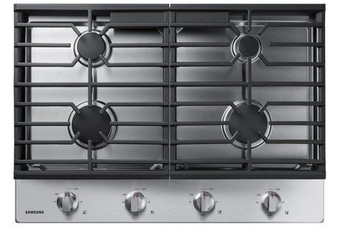 Samsung 30" 4-Burner Gas Cooktop with Knob Controls - Stainless Steel - NA30R5310FS/AA