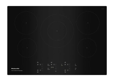 KitchenAid 30" 5-Element Induction Cooktop - Black - KCIG550JBL