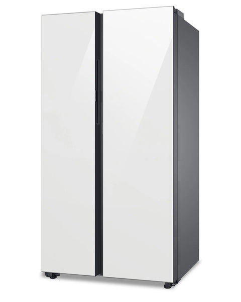 Samsung 36" 22.6 Cu. Ft. Side-by-Side with Beverage Centre Refrigerator - White Glass - RS23CB760012AA