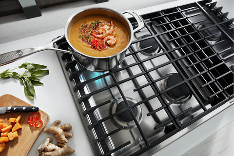 KitchenAid 36" 5-Element Gas Cooktop - Stainless Steel - KCGD506GSS