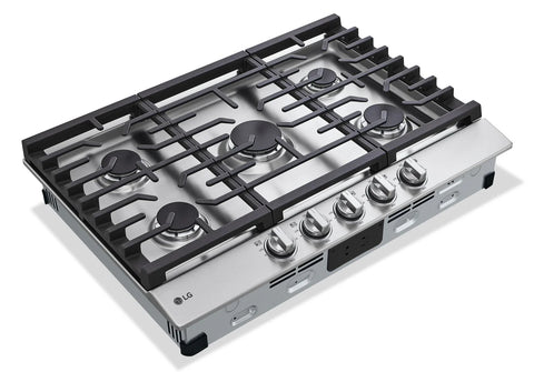 LG 30" 5-Element Gas Cooktop - Smudge Proof Stainless Steel - CBGJ3023S