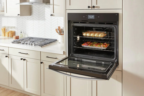 Whirlpool 27" 4.3 Cu. Ft. Electric Single Wall Oven with True Convection - Fingerprint Resistant Stainless Steel - WOES7027PZ