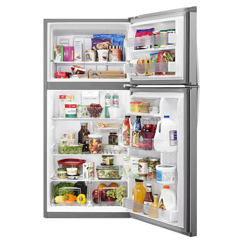 Whirlpool 30" 19.2 Cu. Ft. Top-Mount Refrigerator - Monochromatic Stainless Steel - WRT549SZDM