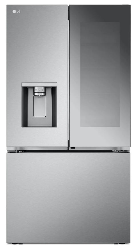 LG 36" 31 Cu. Ft. French-Door Standard-Depth MAX™ Refrigerator - Smudge Proof Stainless Steel - LRYKS3106S