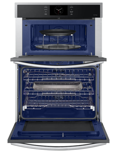 Samsung 30" 7 Cu. Ft. Electric Micowave Combination Wall Oven with Steam Cook - Stainless Steel - NQ70CG600DSRAA