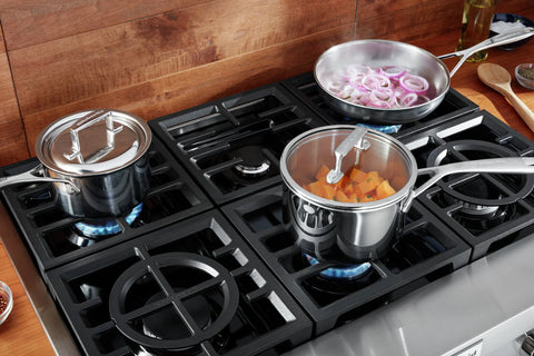 KitchenAid 36" 6-Element Gas Cooktop - Stainless Steel - KCGC506JSS