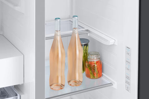 Samsung 36" 22.6 Cu. Ft. Side-by-Side with Beverage Centre Refrigerator - White Glass - RS23CB760012AA