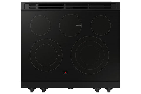 Samsung 6.3 Cu. Ft. Smart Electric Slide In Range with Oven Camera - White Glass - NSE6DB870012AC