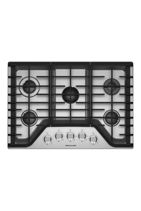 KitchenAid 30" 5-Element Gas Cooktop - Stainless Steel - KCGS350ESS