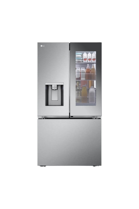 LG 36" 31 Cu. Ft. French-Door Standard-Depth MAX™ Refrigerator - Smudge Proof Stainless Steel - LRYKS3106S