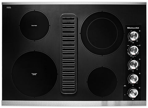 KitchenAid 30" 4-Element Electric Cooktop - Stainless Steel - KCED600GSS